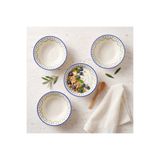 GÜRAL PORSELEN Zeytindalı Desenli 14 cm 4lü Çorba ve Salata Kasesi