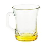 Gürallar, ZPL404 Zen, Thee Glazen Met Handvat Macchiato Cacao Bont Cay Bardagi, Kulplu, 6'lı, Renkli