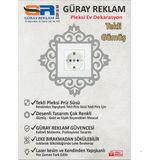 Güray Reklam Lazer Kesim Tekli Pleksi Priz Süsü - Dekoratif Çerçeve - Gümüş
