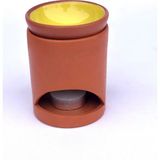 Güray Seramik Seramik Naturel Buhurdanlık - Açık Sarı