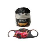 Gürbey Pazarlama Sniper Siperlik + Şimşek Mcqueen Maske