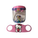GÜRBEY PAZARLAMA Sue And Se Çocuklar Için Koruyucu Siperlik + Hello Kitty Maske