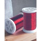 Gürbüz 0.30 mm ( 100GR- 150M) Kırmızı Renkli Bakır Filografi Teli
