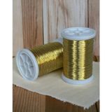 Gürbüz 0.30MM(100GR-150METRE) Buğday Sarı Renkli Gümüşlü Filografi Teli