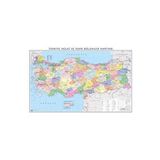 Gürbüz 21023 Türkiye Haritası Mülki Idari Siyasi 70 X 100