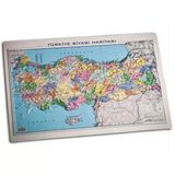 Gürbüz 25021 Kabartma Harita Türkiye Siyasi 35X50