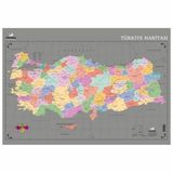 Gürbüz 35x50 cm Kazınabilir Türkiye Haritası