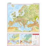 gürbüz avrupa fiziki haritası 70x100cm 22033 - Yok