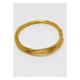 gürbüz filografi 1.0 mm Emaye ve Gümüş Kaplı Renkli Gold Renk Yumuşak Bakır Takı ve Bijuteri Teli (30 gr -6 metre)