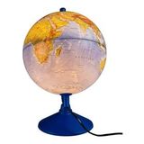 Gurbuz Globe Fiziki Siyasi Kure Isikli 26Cm Yer Kuresi