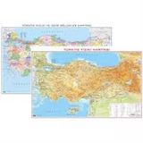 Gurbuz Turkıye Fızıkı/Sıyası Harıta50x70cm.(21111)