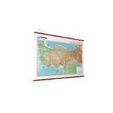 Gürbüz Yayınları Kabartma Türkiye Fiziki Haritası 70x100 Çıtalı