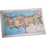 Gürbüz Yayınları Kabartma Türkiye Siyasi Haritası 35 x 50 cm Renkli Detaylarla