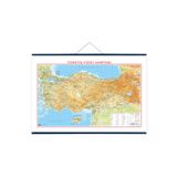 Gürbüz Yayınları Türkiye Fiziki Haritası 100x140 Çıtalı
