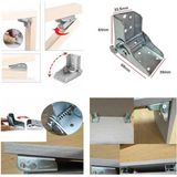Gürçay Hırdavat Gürçay Katlanır Masa Ayağı Aparatı Metal Sac Malzeme - 4 Adet Dayanıklı ve Kolay Montaj