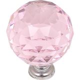 Gürçay Hırdavat Kristal Kulp 30 mm Pembe 2'li