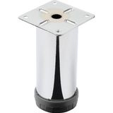 Gürçay Hırdavat Metal Mobilya Ayağı Krom Çap 42 mm - 10 cm 4'lü