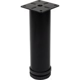 Gürçay Hırdavat Metal Mobilya Ayağı Siyah Çap 42 mm - 15 cm 4'lü