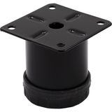 Gürçay Hırdavat Metal Mobilya Ayağı Siyah Çap 42 mm - 5 cm 4'lü