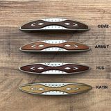 Gürçay Hırdavat Plastik Ahşap Desenli Kulp Ber 96MM (2 Adet) Kayın