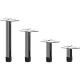 Gürçay Metal Mobilya Baza Ayağı 25mm Parlak Krom ( 4 Adet)