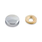 Gürçay Vida Gizleyici Kapak Krom Kaplamalı 15 mm -10 Adet