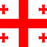 GÜRCİSTAN ÜLKE BAYRAĞI 45x30CM DUVAR TABLOSU ÇERÇEVESİZ PVC TABLO