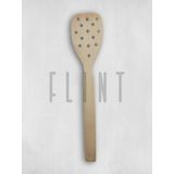 Gürgen ağacı el yapımı tahta ahşap süzgeç spatula mutfak yemek servis kaşığı 32 cm
