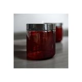 Guridda Home Design 500 CC AMBER SERT PLASTİK KAVANOZ Uyumlu SİYAH KAPAKLI - PLASTİK AMBER KREM KAVANOZU