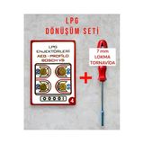 Gürkan Lpg Ocak Memesi Dönüşüm Seti (Her Markaya Uyumlu) Lokma Enjektör Seti 2 Tane Siyah Conta