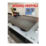 GURKAN Ocak Üstü Kare Saç Gözleme Yufka Ekmek Bazlama Sacı Mangal Köfte Saç Kavurma Izgara Bombeli Saç Tava