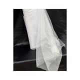 GÜRLEK TEKSTİL Beyaz Kristal Tül Araba Süs, Bohça Süs, Nişan Bohça Süs, Kapı Süsü Tülü, Doğum Günü Tülü 100x300cm,