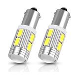 Gürler BA9S LED Ampül Mini Tek Duulu Geri Vites Park Plaka Tavam Aydinlatma 2400LM 12V 2 Adet Beyaz