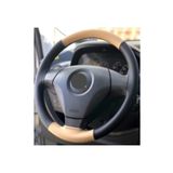 gürler oto kılıf ve aksesuar Fiat Fiorino Uyumlu Iki Renkli Dikmeli Direksiyon Kılıfı Bej-siyah