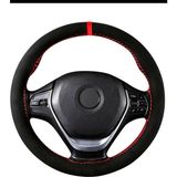 Gürler Oto Kılıf ve Aksesuar Opel Vectra A Kasa Uyumlu Alkantara Dikmeli Direksiyon Kılıfı Kırmızı Yüzüklü - Siyah - Kırmızı