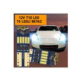 gürler oto kılıf ve aksesuar T10 Duy 15 Smd Dipsiz Oto Led Park Ampulü Beyaz 2adet
