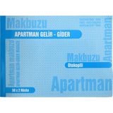 Gürmat Apartman Gelir Gider Makbuzu Otokopili 50X2 Nüsha 14X19 cm Kod:31