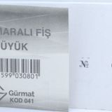 Gürmat Büyük Numaralı Fiş
