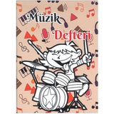 gürmat Müzik Defteri Büyük Boy A4 40 Yaprak Karton Kapak Sol Anahtarlı Kareli Müzik Defteri 1 Adet Ten Rengi