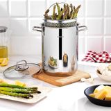 Gurme Kuşkonmaz ve Kızartma Tenceresi 3 Parça-Inox