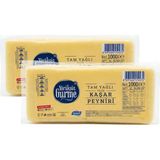 Gurme Tam Yağlı Taze Kaşar Peyniri 1000 gr 2 Li Paket - 2 kg