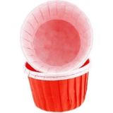 Gurmender Depposıte Cupcake Kalıbı Büyük Boy Düz Renk 62X40 Mm- 50 Adet Kırmızı