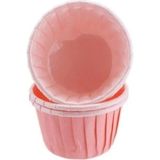 Gurmender Depposıte Cupcake Kalıbı Minik Boy Düz Renk 38*30 mm - 100 Adet Pembe