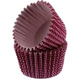 Gurmender Depposıte Cupcake Kalıbı Pet Kapsül Kek KALIBI48X34 mm - 100 Adet Mor Küçük Puanlı