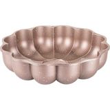Gurmender Rose Gold Granit Döküm Papatya Şekilli Dilimli Tart Kalıbı 26CM