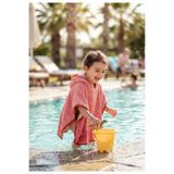 GÜRPAMUK HOME & BABY %100 Pamuk Kız-erkek Çocuk Deniz, Plaj, Havuz, Banyo Havlu Panço trixie/benekli gülkurusu