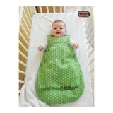 GÜRPAMUK HOME & BABY Kışlık 2.5 tog torba kız-erkek bebek kolsuz uyku tulumu/ fıstık yeşili