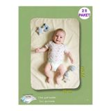 GÜRPAMUK HOME & BABY OUTLET 2'li Bebek Alt Açma Örtüsü, Sıvı Geçirmez Koruyucu Alez Yıkanabilir Bebek Bakım Pedi/KREM