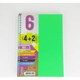 Gürpaş 4 Kareli + 2 Çizgili Ayraçlı Defter 180 Yaprak Yeşil