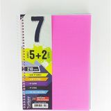 Gürpaş 5 Kareli + 2 Çizgili Ayraçlı Defter 210 Yaprak Pembe